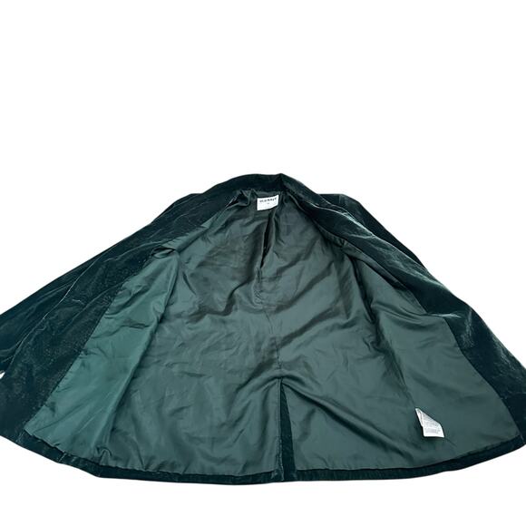 Old Navy Green Velvet Blazer XS Party Jacket One Button Lined - Picture 9 of 9